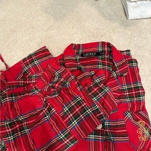 Ralph Lauren plaid pajama set